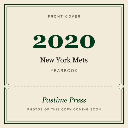 2020 New York Mets Yearbook, front cover