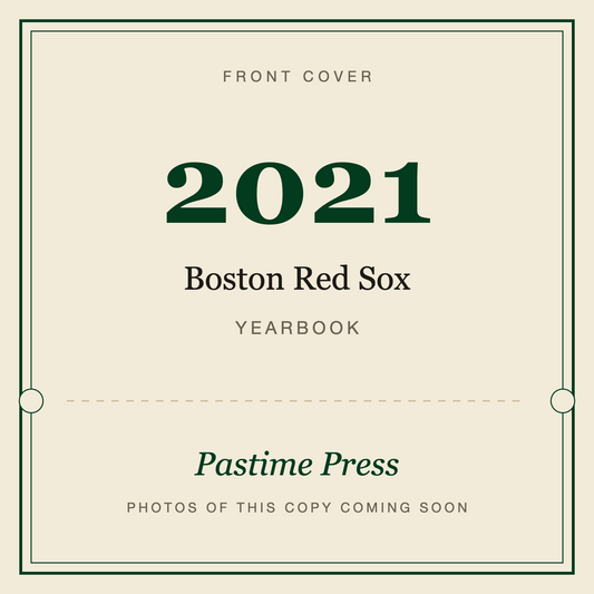 2021 Boston Red Sox Yearbook, front cover
