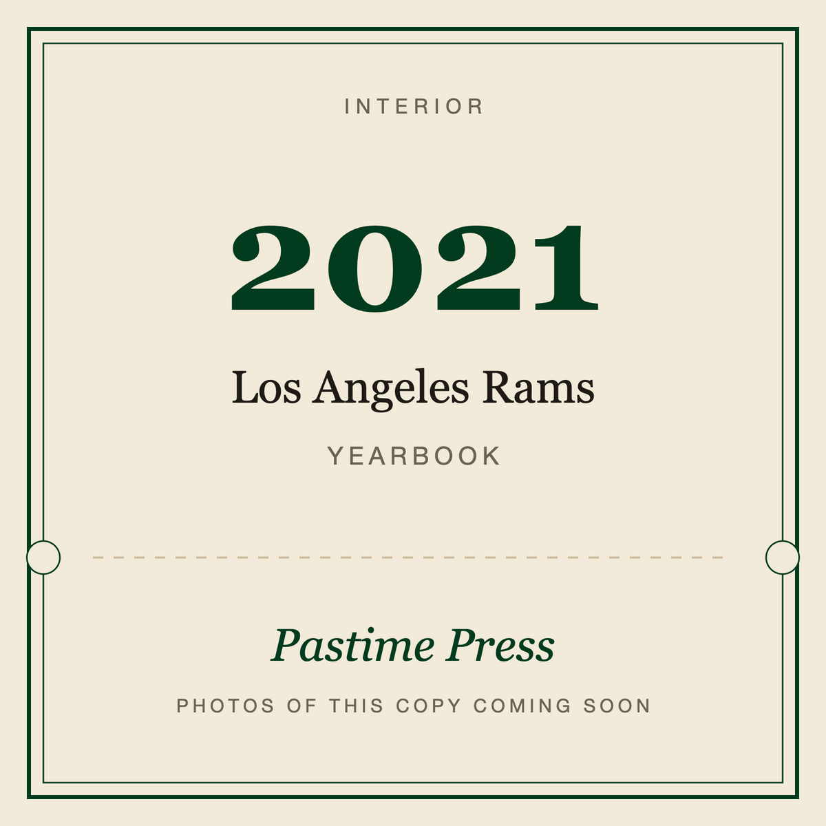 2021 Los Angeles Rams Yearbook, interior