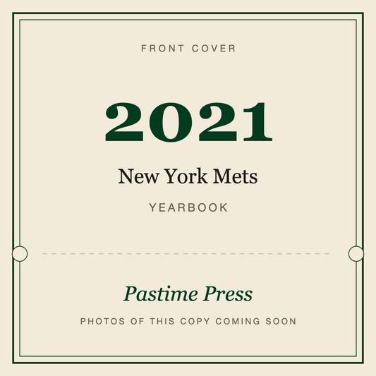 2021 New York Mets Yearbook, front cover
