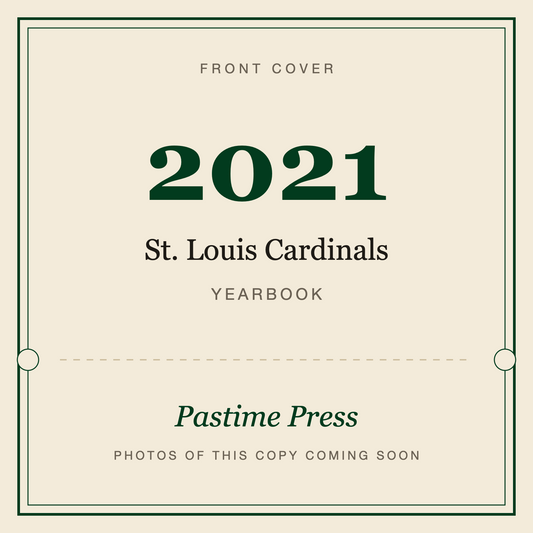 2021 St. Louis Cardinals Yearbook, front cover