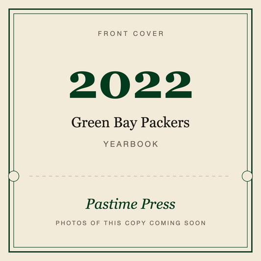 2022 Green Bay Packers Yearbook, front cover