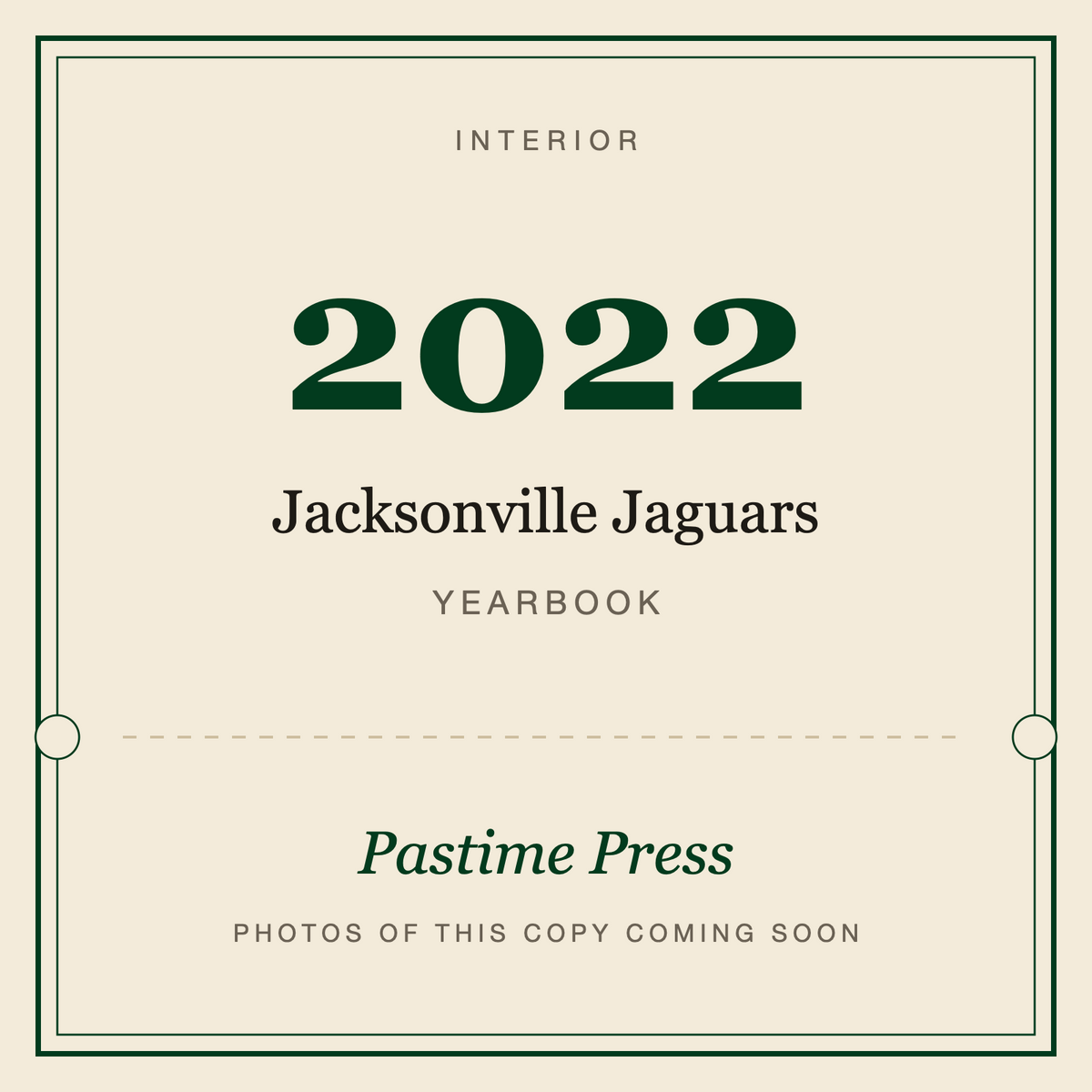 2022 Jacksonville Jaguars Yearbook, interior