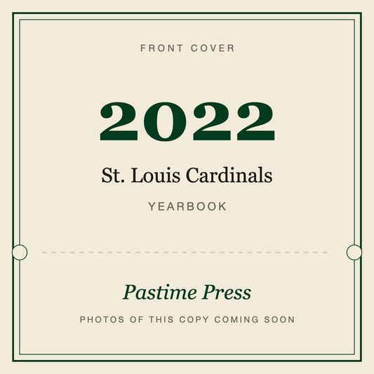 2022 St. Louis Cardinals Yearbook, front cover