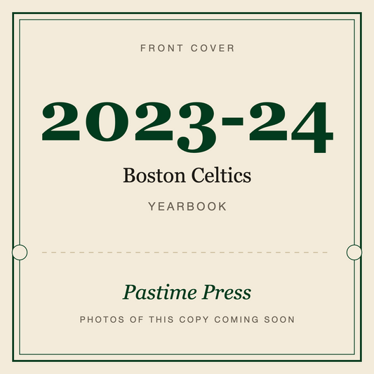 2023-24 Boston Celtics Yearbook, front cover