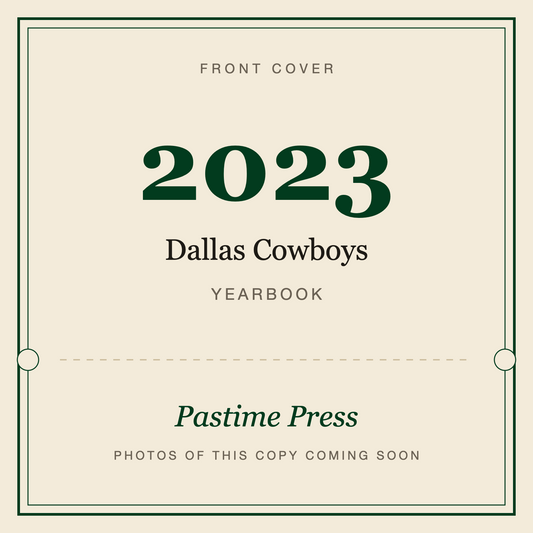 2023 Dallas Cowboys Yearbook, front cover