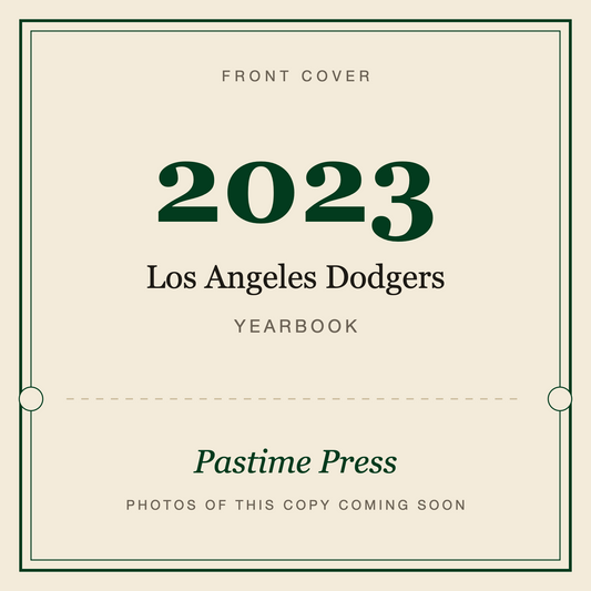 2023 Los Angeles Dodgers Yearbook, front cover
