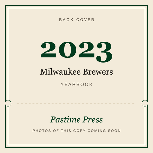 2023 Milwaukee Brewers Yearbook, back cover