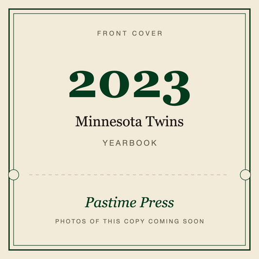 2023 Minnesota Twins Yearbook, front cover