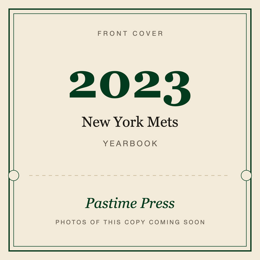 2023 New York Mets Yearbook, front cover