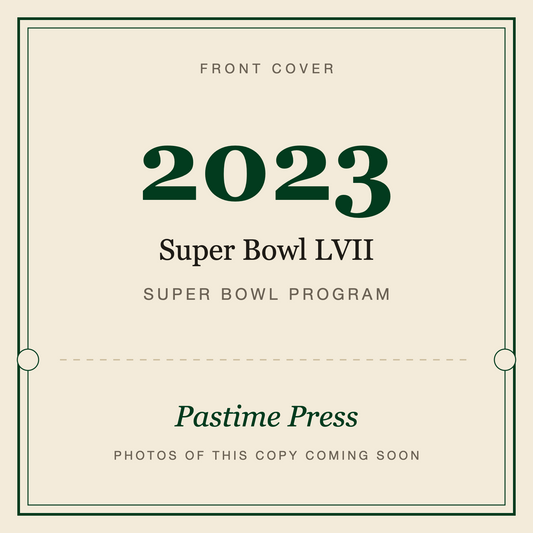 2023 Super Bowl LVII Program, front cover