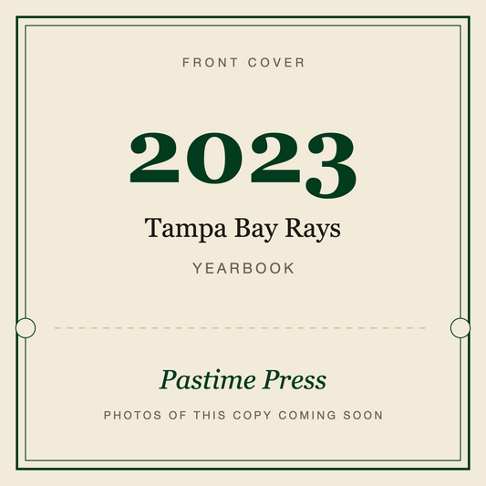 2023 Tampa Bay Rays Yearbook, front cover