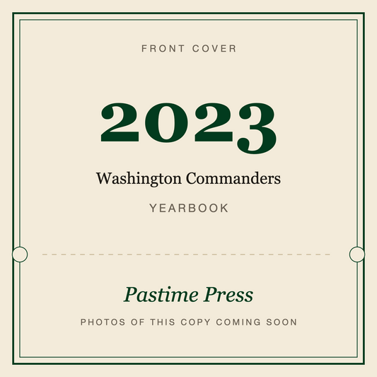 2023 Washington Commanders Yearbook, front cover