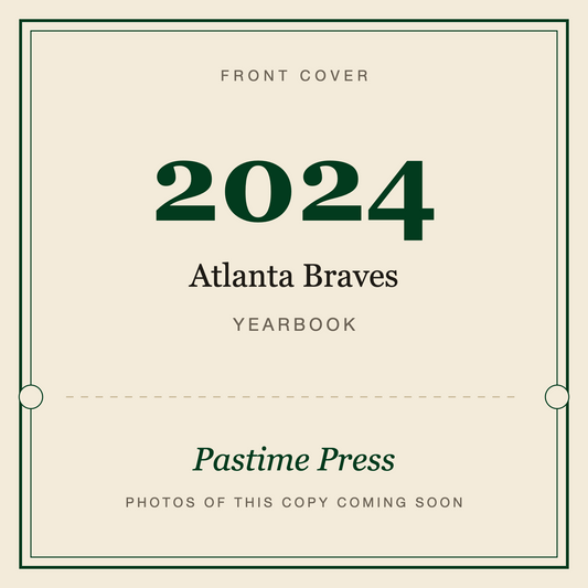 2024 Atlanta Braves Yearbook, front cover