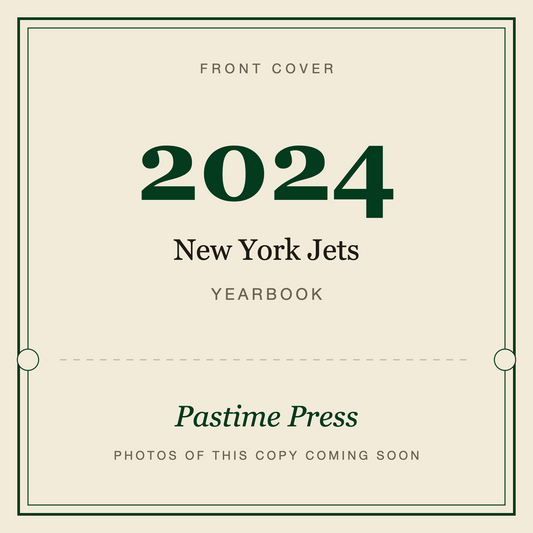 2024 New York Jets Yearbook, front cover