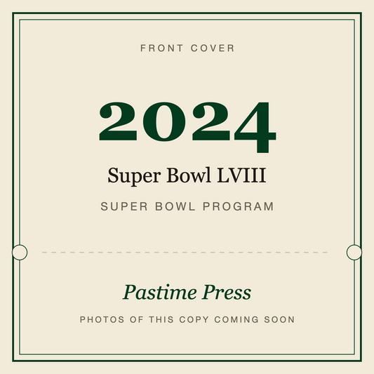 2024 Super Bowl LVIII Program, front cover