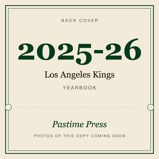 2025-26 Los Angeles Kings Yearbook, back cover