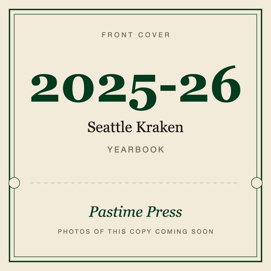 2025-26 Seattle Kraken Yearbook, front cover