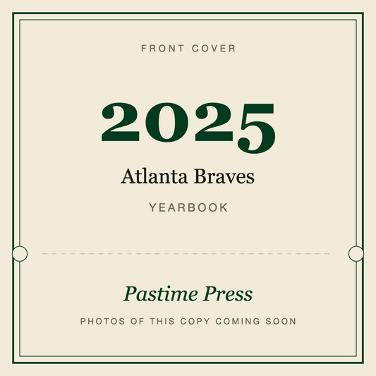 2025 Atlanta Braves Yearbook, front cover