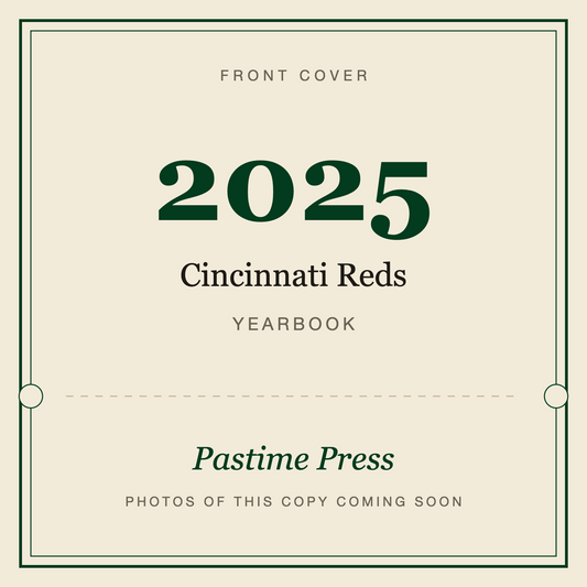 2025 Cincinnati Reds Yearbook, front cover