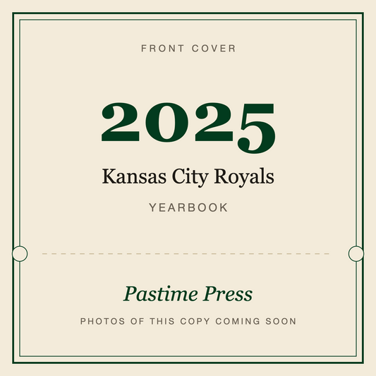 2025 Kansas City Royals Yearbook, front cover