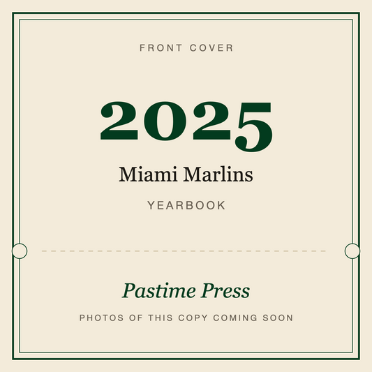 2025 Miami Marlins Yearbook, front cover