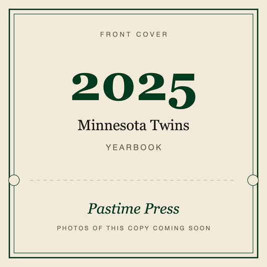 2025 Minnesota Twins Yearbook, front cover