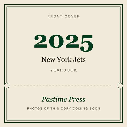 2025 New York Jets Yearbook, front cover