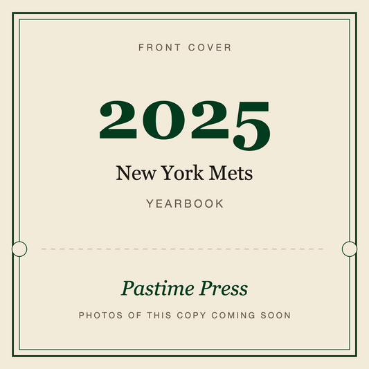 2025 New York Mets Yearbook, front cover
