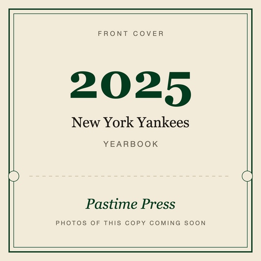 2025 New York Yankees Yearbook, front cover