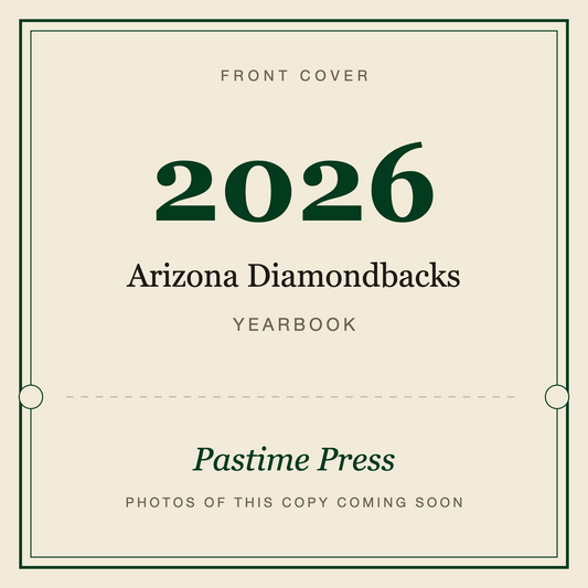 2026 Arizona Diamondbacks Yearbook, front cover