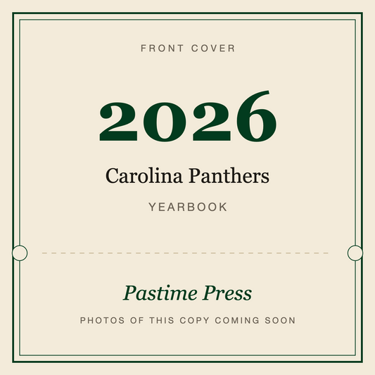 2026 Carolina Panthers Yearbook, front cover