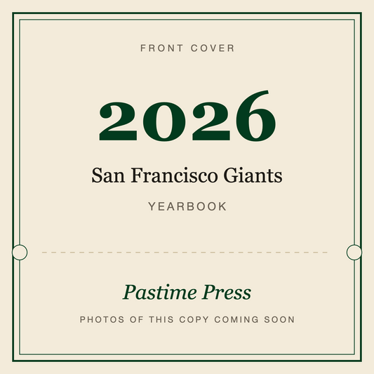 2026 San Francisco Giants Yearbook, front cover