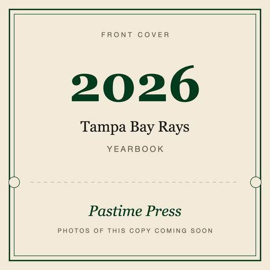 2026 Tampa Bay Rays Yearbook, front cover